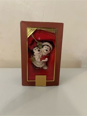 Lenox Disney Mickey & Minnie’s First Christmas Together Ornament 2008 NEW IN BOX